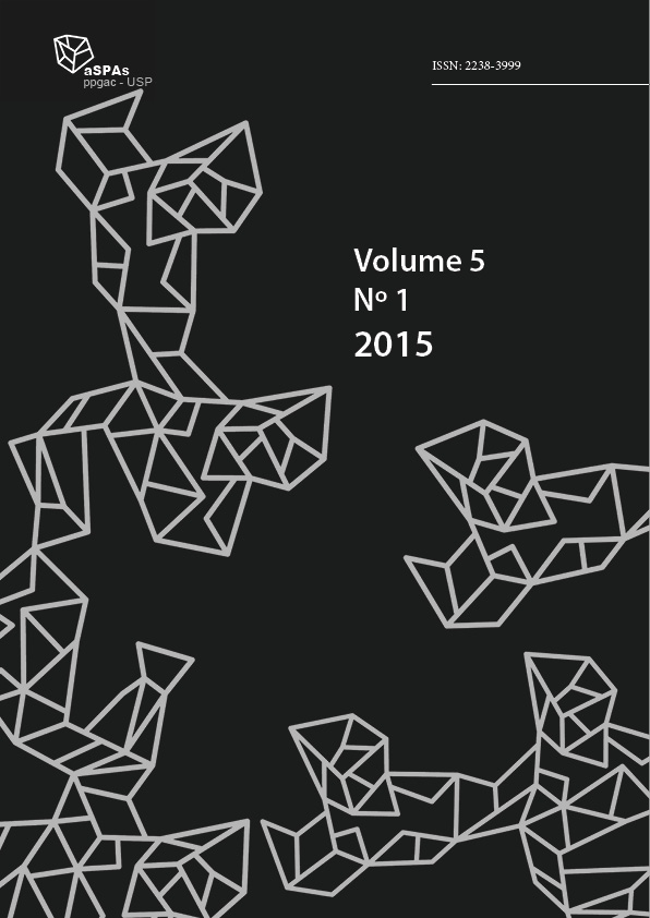 					Ver Vol. 5 Núm. 1 (2015): Improviso e processos de criação: entre a prática e a teoria das artes cênicas
				