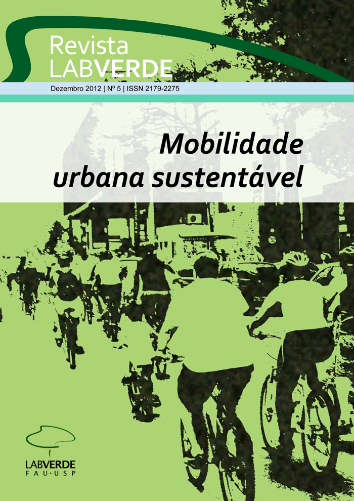					View No. 5 (2012): Mobilidade urbana sustentável
				
