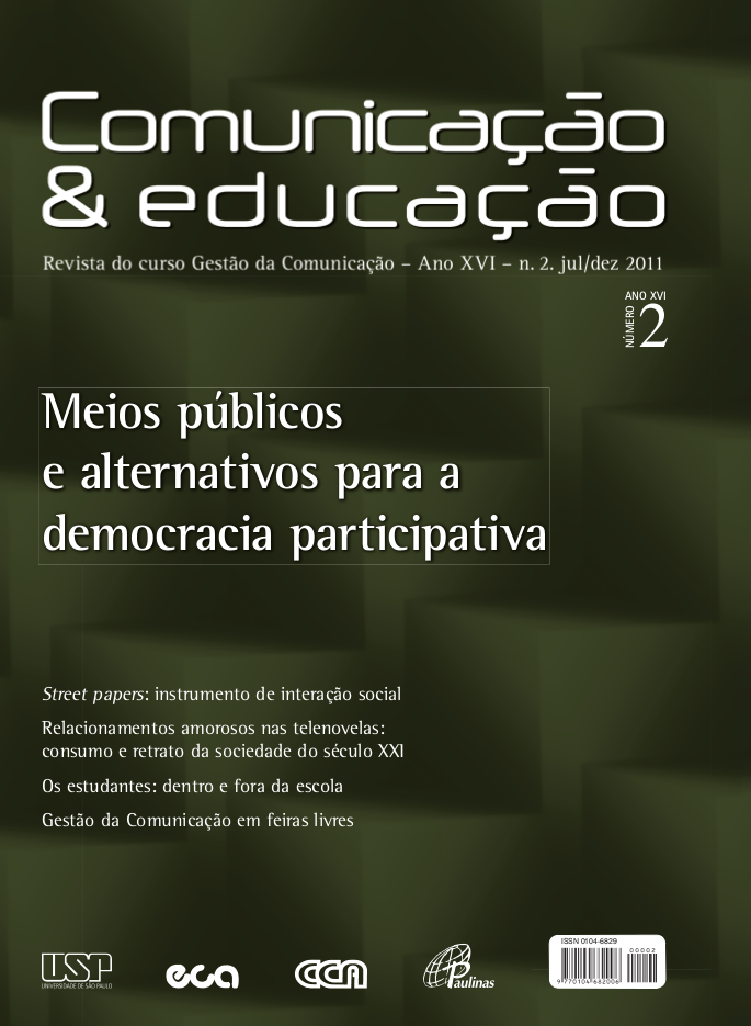 					Ver Vol. 16 Núm. 2 (2011): Medios de comunicación públicos y alternativas para la democracia participativa
				