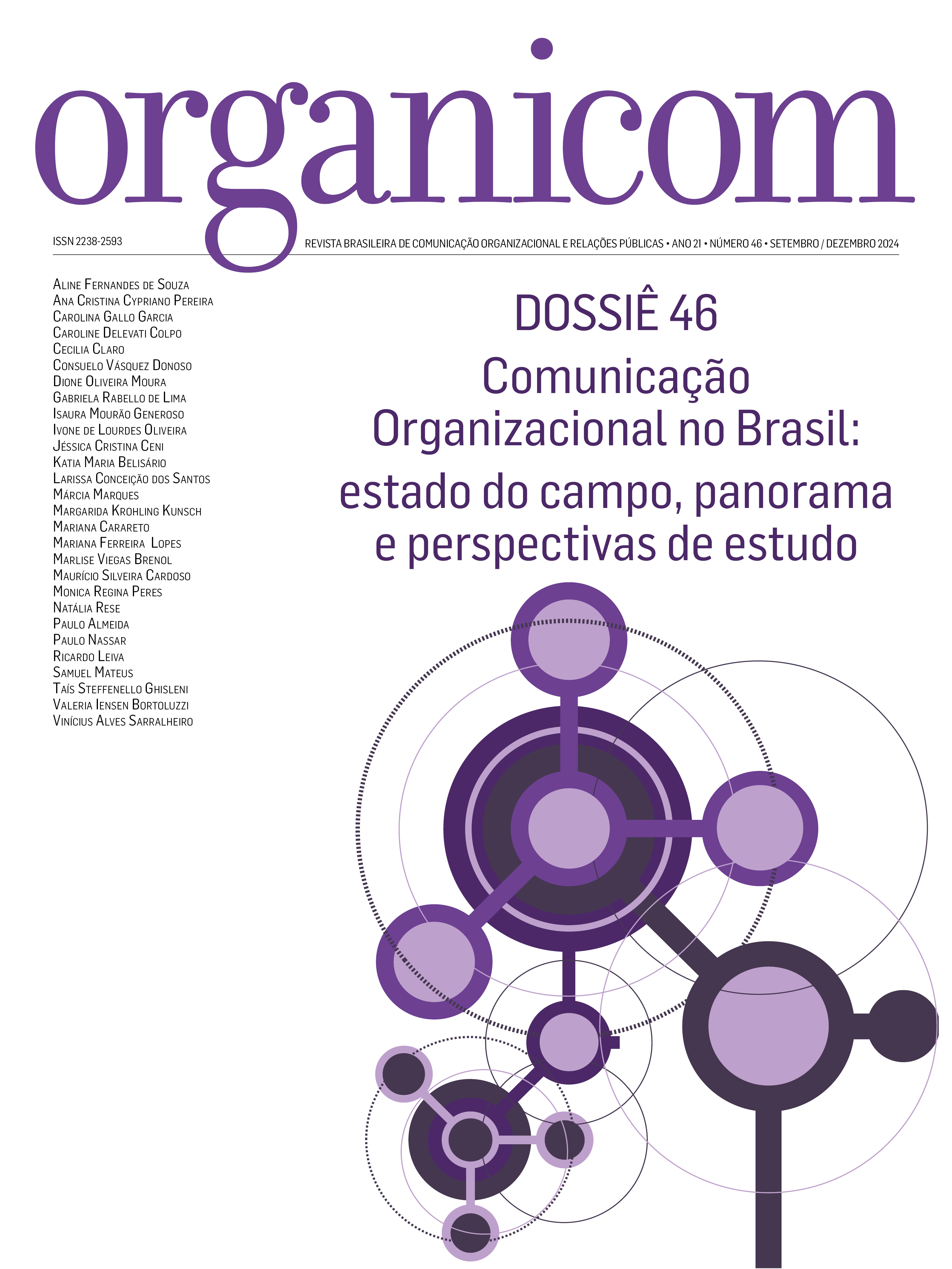 					View Vol. 21 No. 46 (2024): Comunicação Organizacional no Brasil: estado do campo, panorama e perspectivas de estudo
				