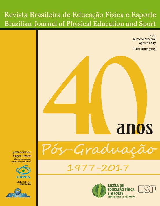 					View Vol. 31 (2017): 40 anos da Pós-graduação da EEFE-USP
				